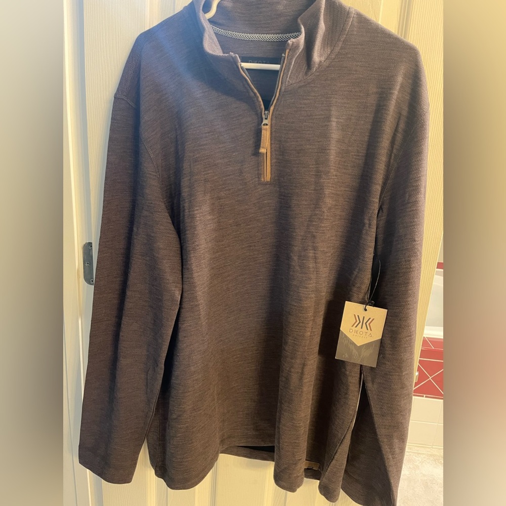 Dakota Grizzly Brown 1/4 Zip Pullover XL